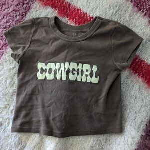 Brandy Melville cowgirl baby tee!